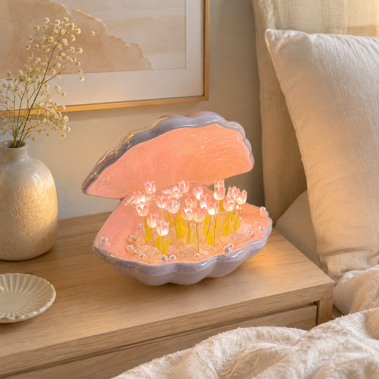 Pink Shell Tulip DIY Night Light